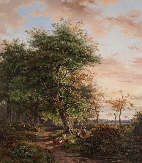 Johannes Gijsbertusz van Ravenswaay At Rest under a Tree china oil painting image
